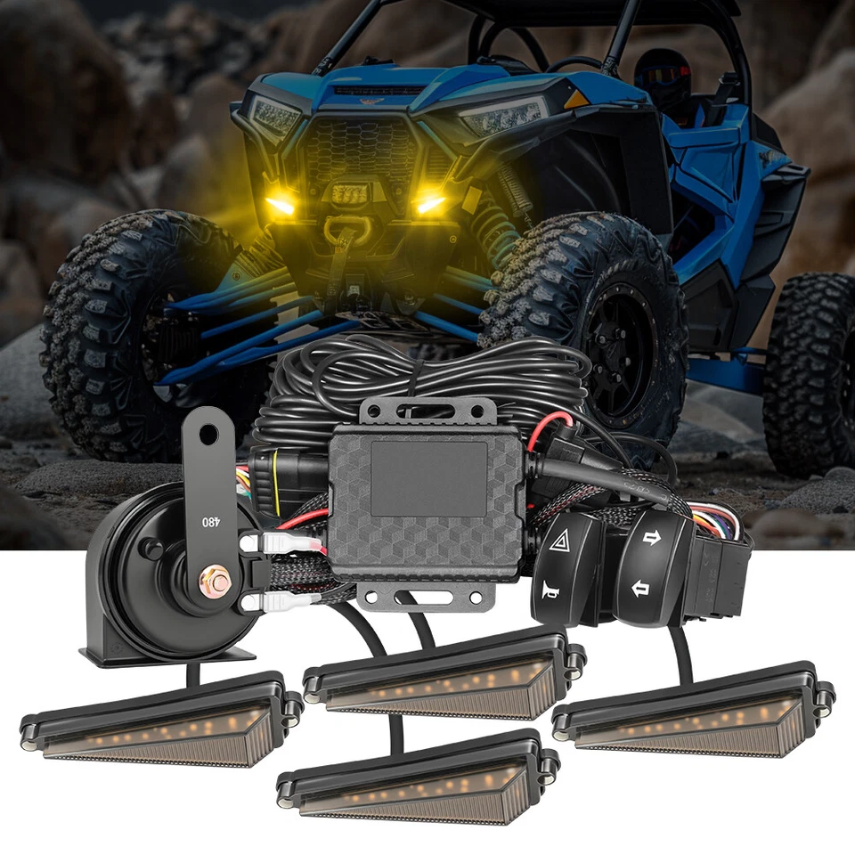 Kit de bocina de señal de giro legal Plug and Play Street para Polaris Ranger 500 900 xp Foto 4 de 4