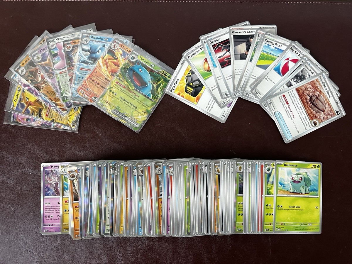 POKEMON 151 TCG - MASTER SET 165/165 - ALL 12 EX & HOLO CARDS - (NM) POKEMON 151 TCG - MASTER SET 165/165 - ALL 12 EX & HOLO CARDS - (NM)