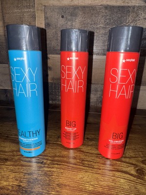 3 Pack Sexy Hair BIG Boost Up Volumizing Shampoo & Conditioner Set 10.1oz