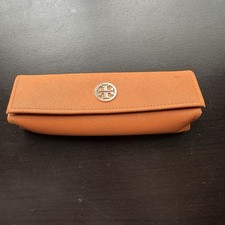 Tory Burch sunglasses/eye glasses Magnetic Case Orange and Pink Cleaning Cloth
