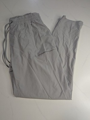 Decathlon Forclaz Mens Gray Lightweight Hiking Trekking Pants Snap Cuffs XL