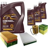 Mann Inspektionspaket Filterset 8L Mannol Diesel TDI 5W-30 FüR BMW E53 3.0I