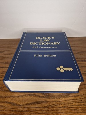 Blacks Law Dictionary With Pronunciations Fifth Edition