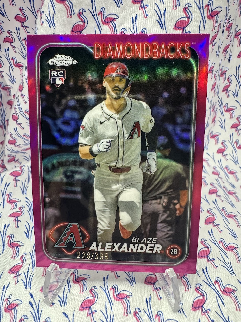 Blaze Alexander - #228/399 - MAGENTA REFRACTOR - 2024 Topps Chrome Update  USC53