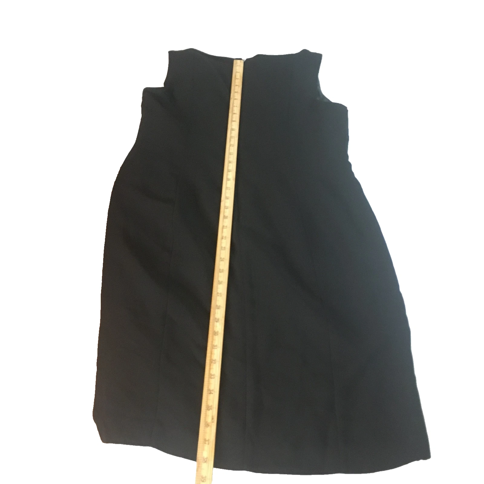 VETEMENTS Abito Evan Picone Donna 16 Nero Senza Maniche Foderato Tubino Carriera Cocktail Nuovo