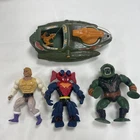 Lot of Vintage 1980s He-Man Action Figures Toy - MOTU, Mantenna, Leech