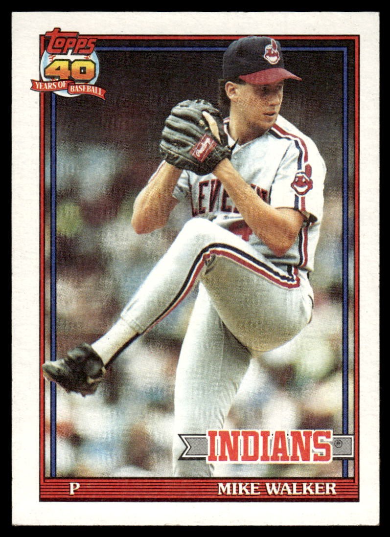 1991 Topps #593a Mike Walker