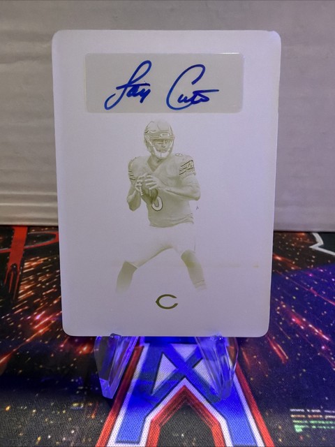 2016 Panini National Treasures Jay Cutler Printing Plate Auto/Autograph 1/1