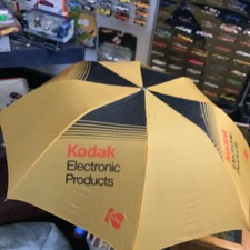Vintage Kodak Electronic Products Umbrella, Rare Photography Promotional 80s NOS