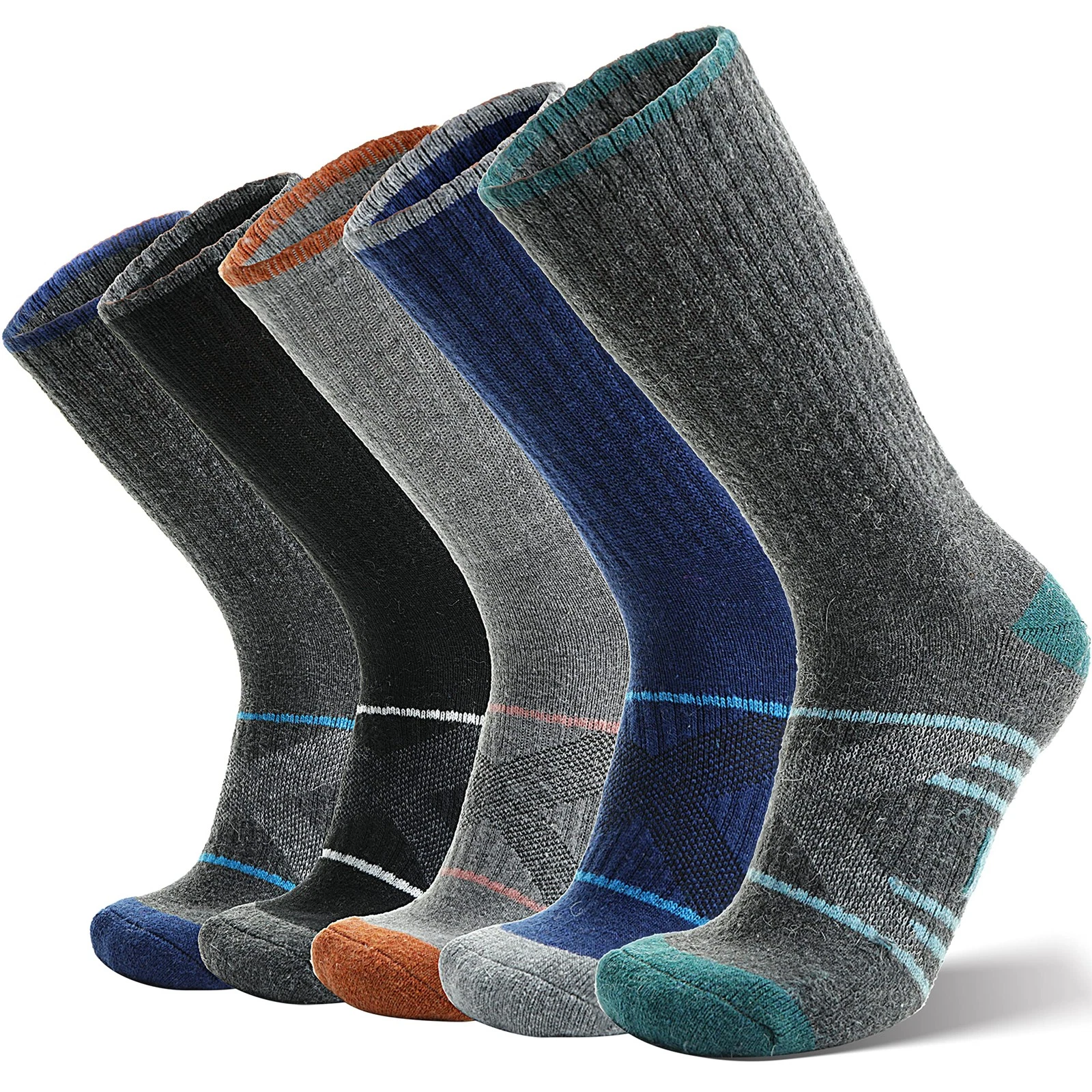Merino Wool Socks for Men & Women Thermal Winter Hiking Warm Thick Athletic C...