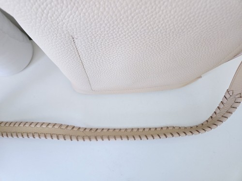 ALL SAINTS Pebbled Leather Shoulder/Crossbody Bag & Tethered Pouch (Powder Pink) - Picture 7 of 16