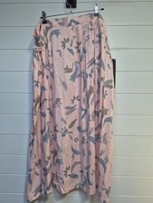 NWT SAG HARBOR MAXY SKIRT PINK W/ Paisly Print ELASTIC WAIST POLYESTER SIZE 3X