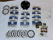 Vtg. 1940's Sawyer's View Master Model B Bakelite Clamshell Viewer  29 Reels