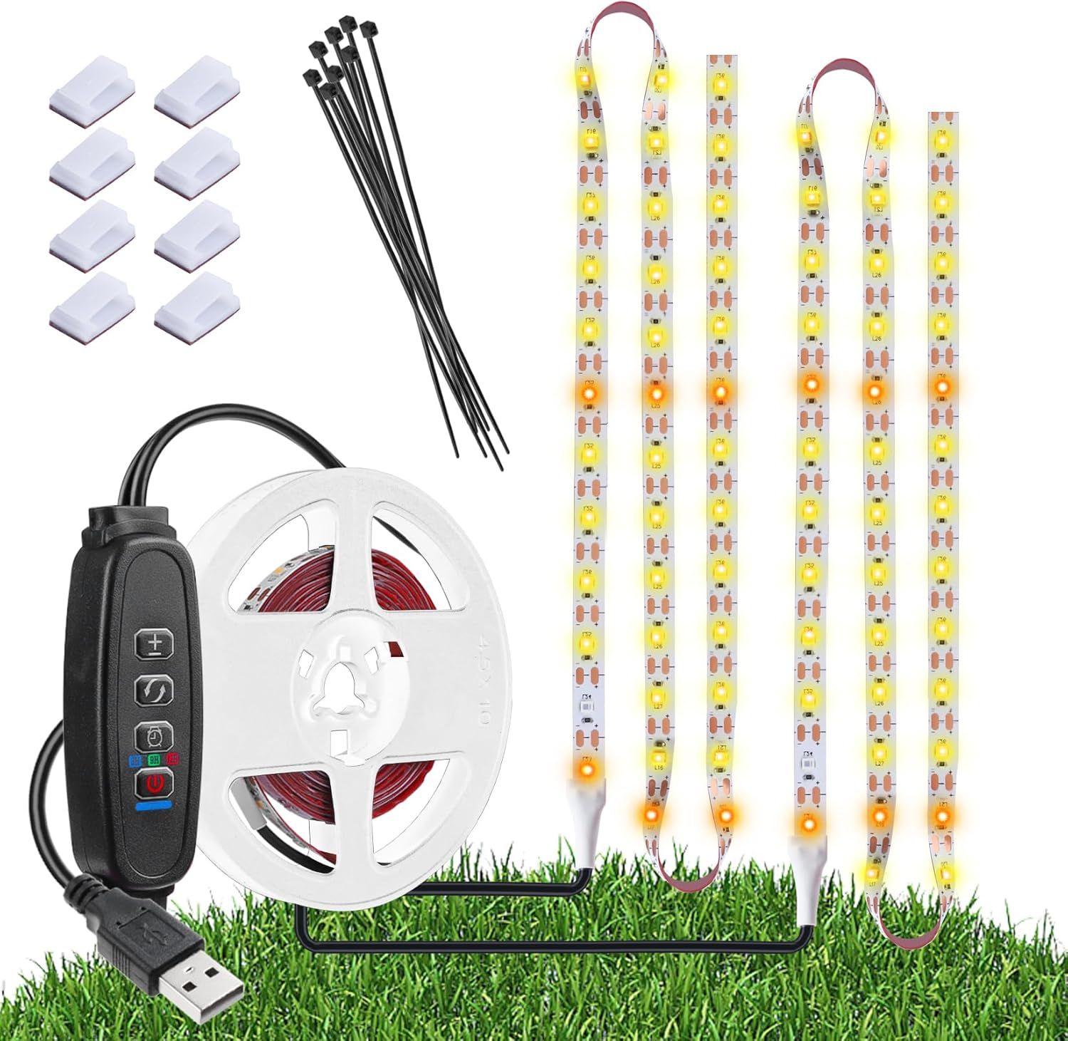 Grow Lights for Indoor Plants，120 Leds Waterproof Led Grow Lights Full Spectrum,