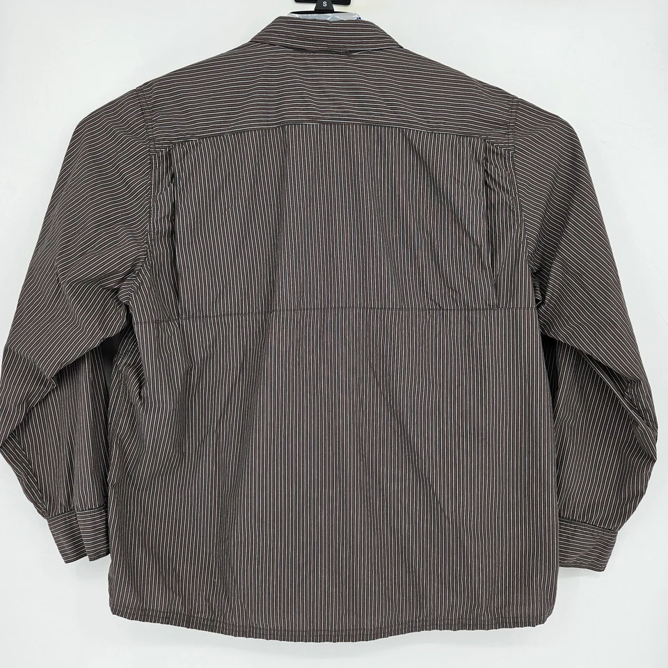 North Face Shirt Mens 2XL Striped Button Up Lightweight Nylon Hiking Outdoor - Image 4 of 4