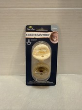 Itzy Ritzy Sweetie Soother Pacifier 2 pack 0m Butter Toast Braid New