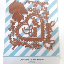 Spellbinders Large Die of the Month January 2019 Cherish Valentines Day New