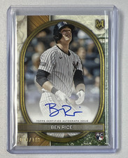 2025 Museum Collection Ben Rice Rookie Archival Autograph Yankees #AA-BR 14 /149