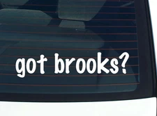 got brooks? FUNNY VINYL CAR DECAL STICKER FAMILY LAST NAME