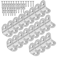 Squadrette Angolari 20 Pezzi Staffe Angolari 90 Gradi 20x20 mm Staffa A