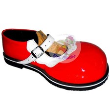 Mexican Professional Red White Clown Shoes Zapato Para Payaso Made In Mexico