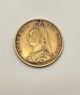 1892 Great Britain Gold Half Sovereign – Queen Victoria – Shield Reverse – 22ct