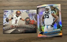 2025 NFL Panini Prizm Jayden Daniels Base & Derrick Brown Silver