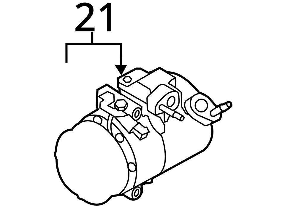 AC Compressor Fits 17-20 LINCOLN CONTINENTAL 2722665 Foto 4 de 4