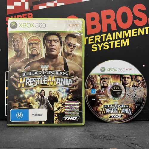 WWE Legends Of Wrestlemania Microsoft Xbox 360 PAL TESTED FREE TRACKED POSTAGE - Picture 1 of 10