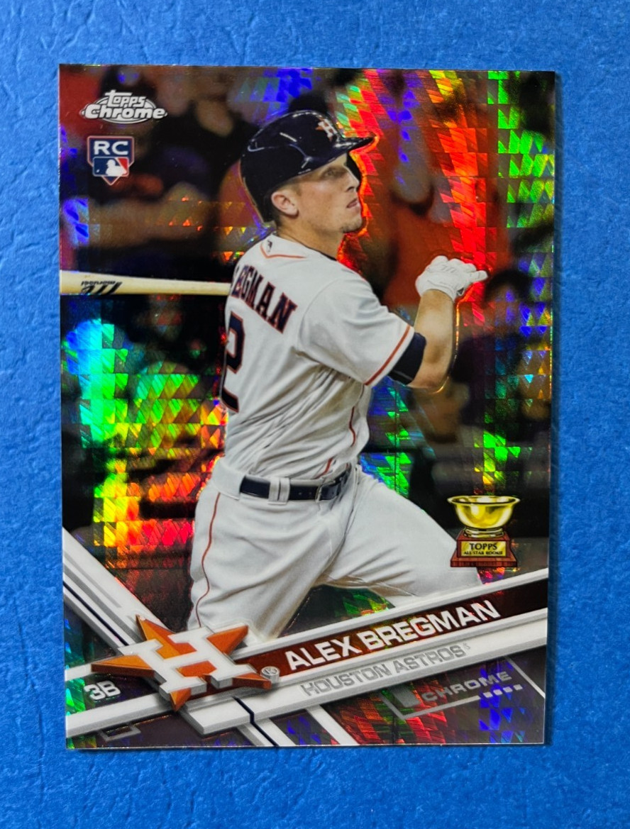 2017 Topps Chrome Prism Refractor Rookie #9 - Alex Bregman - Astros Cubs RC