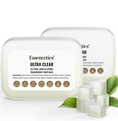 Clear Glycerin Soap Base Bulk 10 lbs - SLS Free, Vegan - Organic Melt and Pou...
