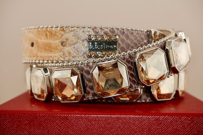 #ad Vintage stunning statement piece bb Simon Belt with Swarovski Crystal and snake $800.00
