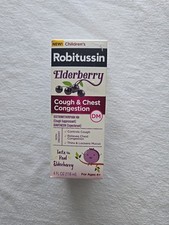 Robitussin Elderberry Cough  Chest Congestion DM 4 Fl Oz Pack of 1 