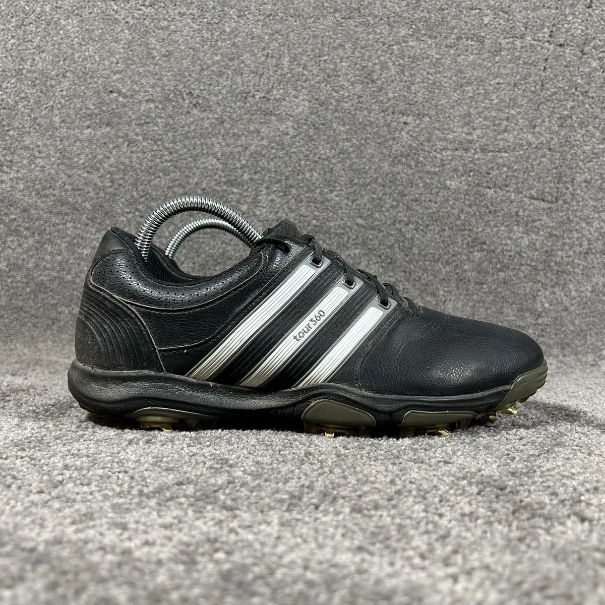 Adidas Tour 360 FitFoam Black Golf Cleats Size 11 Men\'s Powerband Golf big-gs-  main image 3