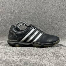 Adidas Tour 360 X Golf Shoes Spiked Black White Low Top Mens Size 9