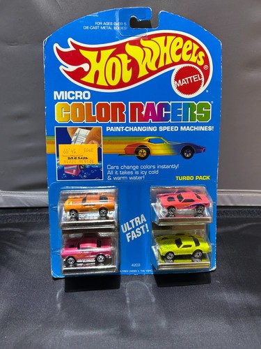 Hot Wheels Micro 1988 Color Racers Classic Pack Color Paint Changing ...