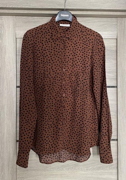 Women ETERNA Shirt Brown Viscose 36 / S / 44