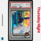 2022 BOWMAN CHROME JACKSON CHOURIO AUTO REFRACTOR 1ST PROSPECT /499 PSA 10