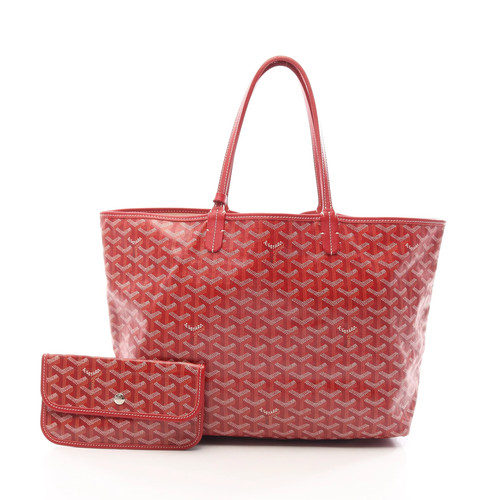 GOYARD PM Tote Bag Red Leather Women's #RCB21762