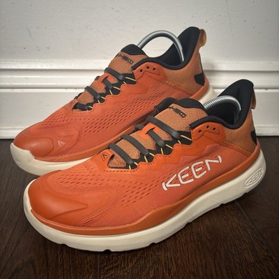 Keen WK400 Wanderschuhe Orange Rost Curved Sole Sneaker Herren UK 9,5 gepolstert