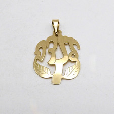 Colgante con nombre de Chana Hannah judío hebreo árbol de la vida oro macizo de 14k