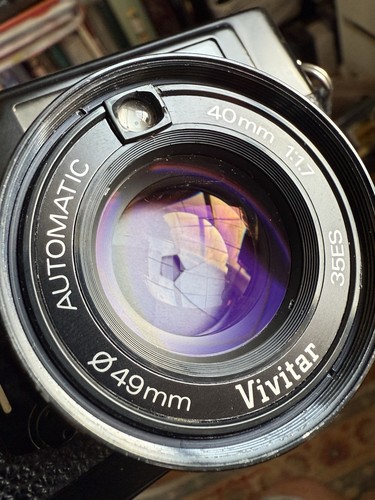 VIVITAR 35ES Rangefinder 35mm film Camera 40mm f1.7 WORKING TESTED CLEAN - Picture 17 of 24