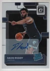 DAVID RODDY 2022-23 PANINI DONRUSS OPTIC BASKETBALL AUTOGRAPH CARD #225