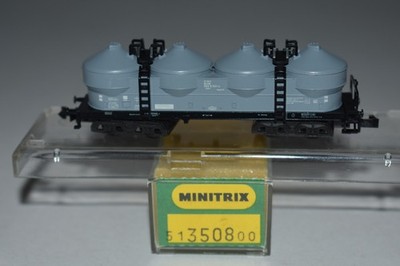 N Scale Minitrix 51350800 Deutchbahn Quad Tank Car C55365
