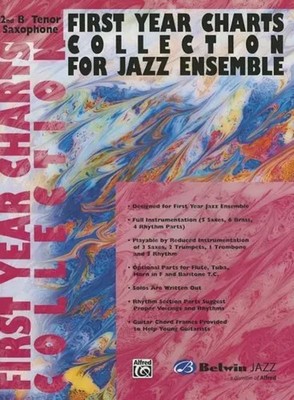 First Year Charts Collection for Jazz Ensemble: 2nd B-Flat Tenor Saxophone