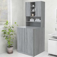 Waschmaschinenschrank Grau Sonoma 70,5X25,5X90 Cm