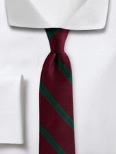 Brooks Brothers Makers Vintage Silk Tie Burgundy Blue Green Striped England