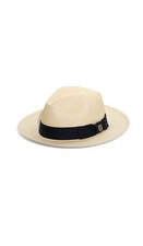 Mens Panama Panama Hat, Bow Band Genuine & Ex...