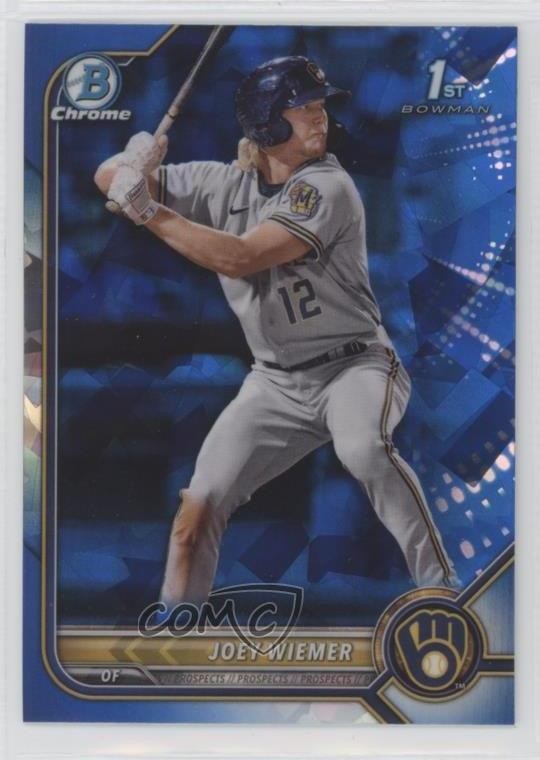 2022 Bowman Chrome Sapphire Edition Prospects Joey Wiemer #BCP-207 uk2