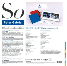 PETER GABRIEL - SO [25TH ANNIVERSARY EDITION] [IMMERSION BOX] [CD/DVD/LP] NEW CD